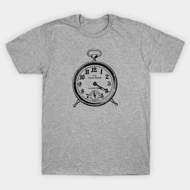 4:20 Vintage Clock 420 Illustration Minimal Distressed Art T-Shirt by ClothedCircuit